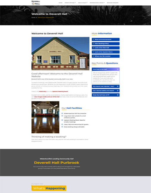 Community Hall Website